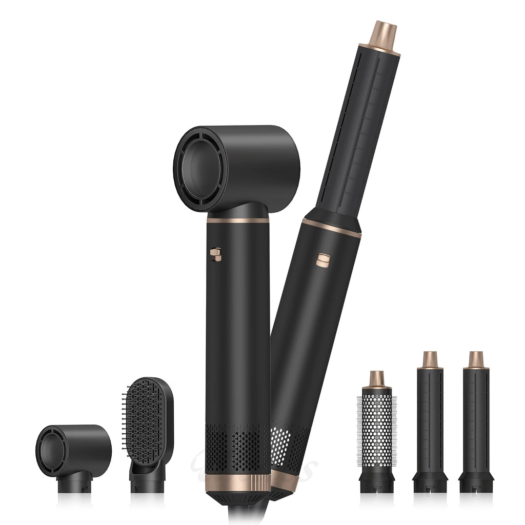 5 in 1 Hair Dryer Hot Comb Set Professional Curling Iron Hair Straightener Styling Tool For Professional Hair Dryer Household