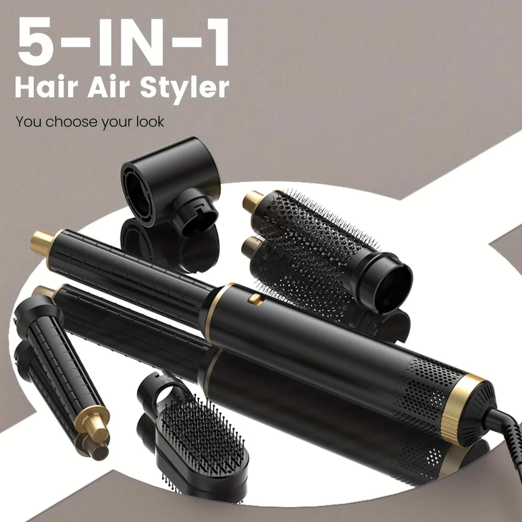 5 in 1 Hair Dryer Hot Comb Set Professional Curling Iron Hair Straightener Styling Tool For Professional Hair Dryer Household